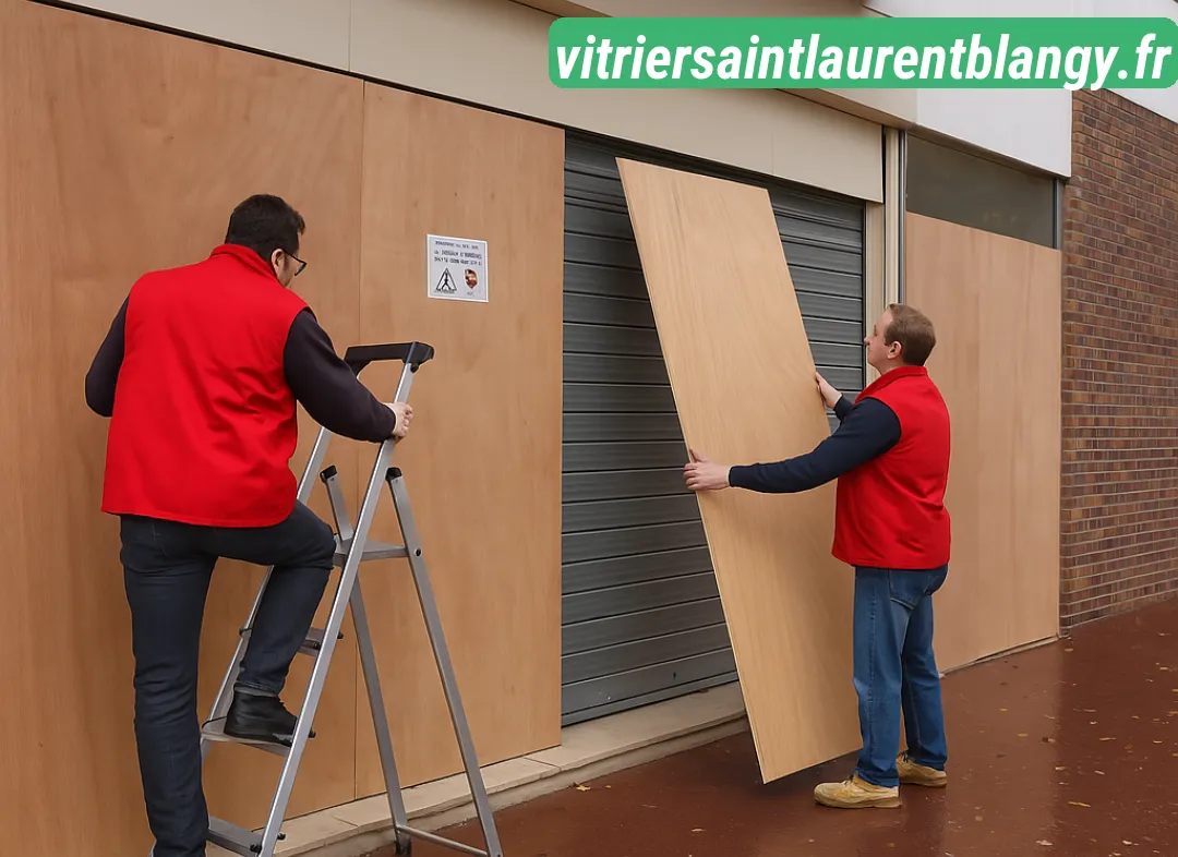 Mise en sécurité fermeture provisoire Saint-Laurent-Blangy